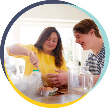 person helping to cook